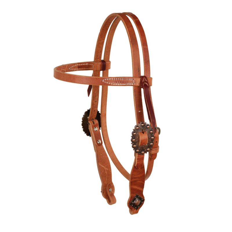 Berlin Custom Leather Diamond Concho Naturel