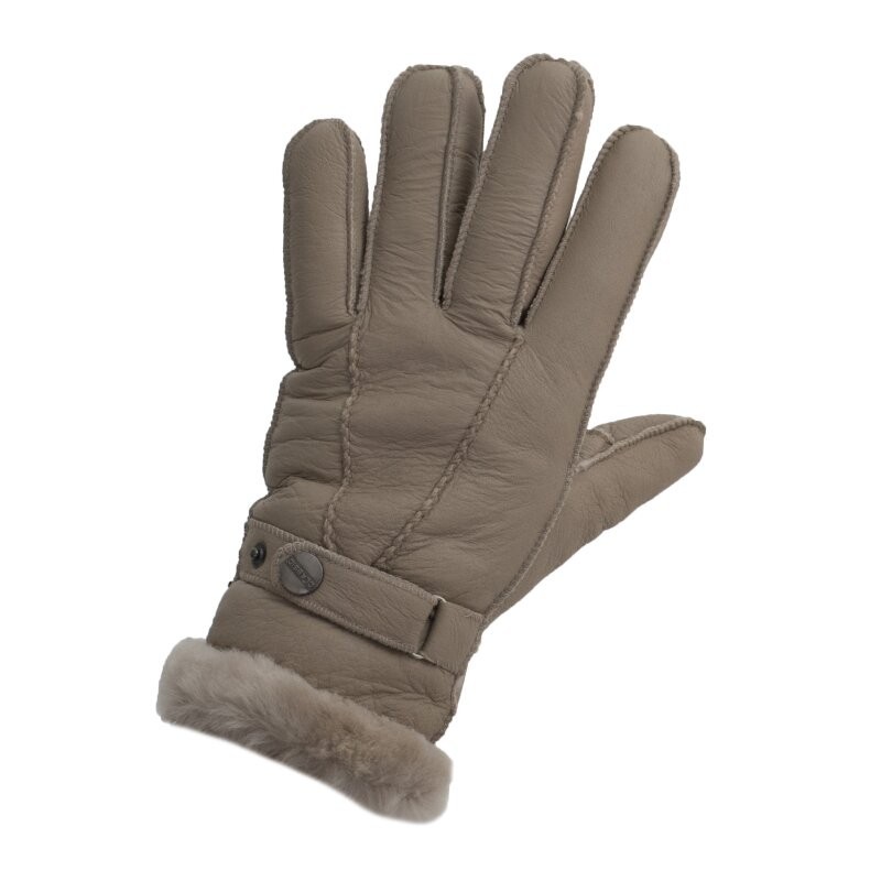 Engel Merino Leather Beige Gloves