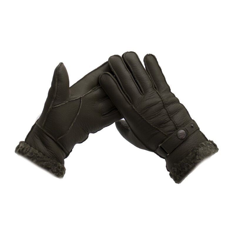 Engel Merino Leather ForestGreen Gloves
