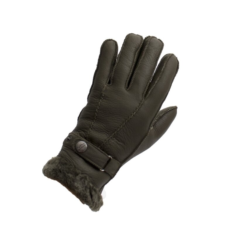 Engel Merino Leather ForestGreen Gloves